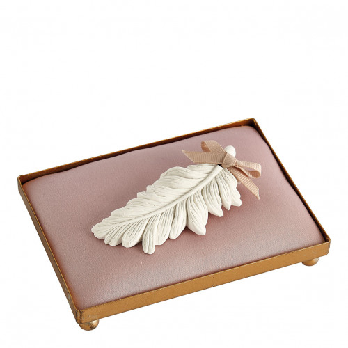 Plateau rectangulaire tapissier pour décor parfumé - Rose Plateau rectangulaire tapissier pour décor parfumé - Rose