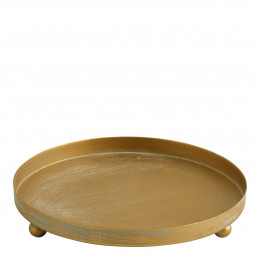 Metal base for glass cloche