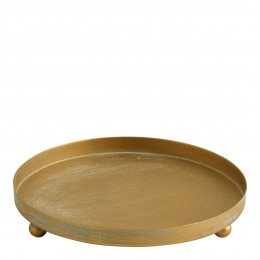 Metal base for glass cloche