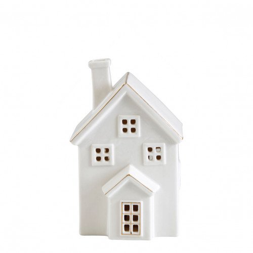 Casa decorativa LED em cerâmica - Modelo médio
