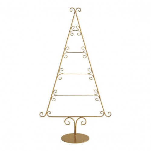 Golden metal decorative Christmas tree