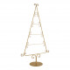 Árvore de Natal decorativa em metal dourado