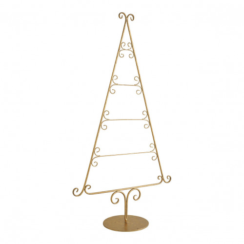 Sapin décoratif en métal doré