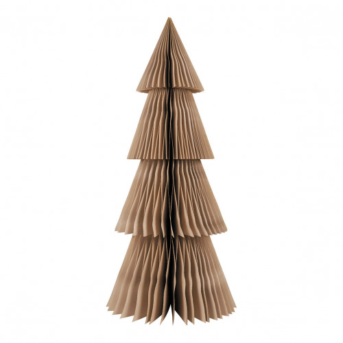 Grand sapin décoratif beige - H.90 cm