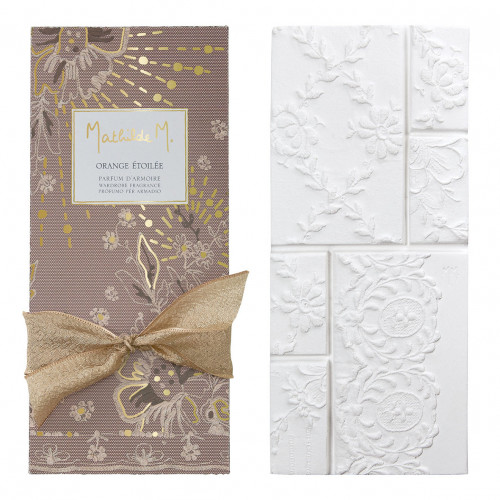 Tavoletta profumata in pizzo Feste Incantate - Orange Étoilée