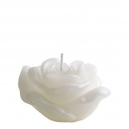 Bougie décorative parfumée Rose blanche - Thé blanc et musc