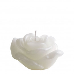 Bougie décorative parfumée Rose blanche - Thé blanc et musc