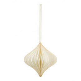 Foldable Christmas Paper Decoration - Large Size - White