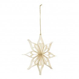 Décoration Fleur en papier pliable - Blanc