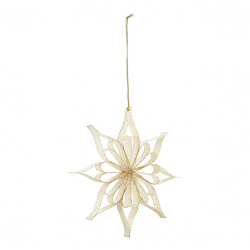Decoración Flor de papel plegable - Blanco