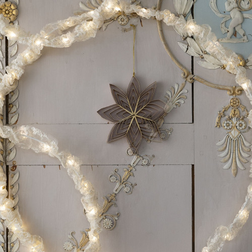 Décoration Fleur en papier pliable - Rose