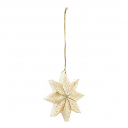 Decoração Estrela em papel dobrável - Branco