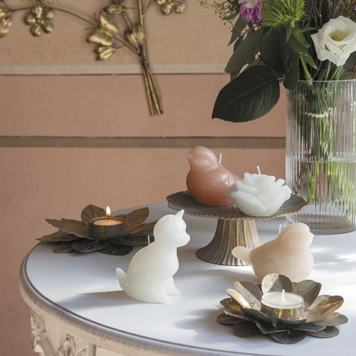 Vela decorativa perfumada Rosa blanca - Té blanco y almizcle