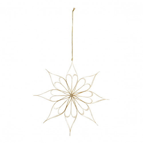 Decoración Flor de papel plegable - Blanco