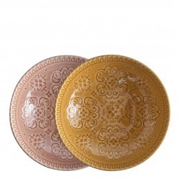 Set of 2 deep plates Bella Terra
