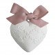 Décor parfumé Cœur  brodé - Fleur de Thé