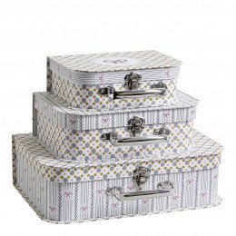 Set of 3 Petite Reine suitcases