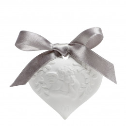 Décor parfumé Cœur  Ange - Poudre de Riz