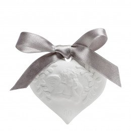 Décor parfumé Cœur  Ange - Poudre de Riz
