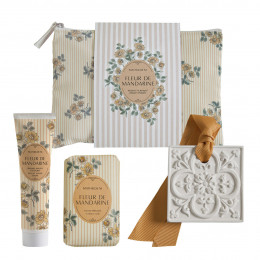 Bolsa de Beleza bálsamo de mãos sabonete e decoração perfumada - Flor de Tangerina