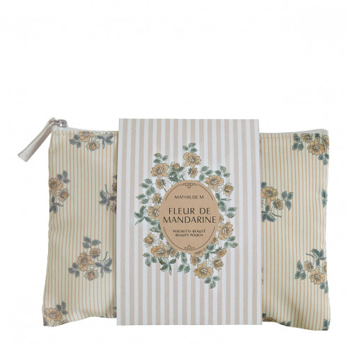 Pochette Beauté baume mains savon et décor parfumé - Fleur de Mandarine