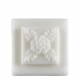 Caixa com 4 decorações derretíveis em cera perfumada Azulejo - Flor de Tangerina