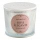 Bougie parfumée Les Intemporelles 400 g - Rose Élégante