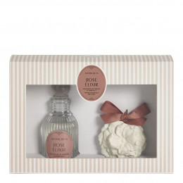 Les Intemporelles 90 ml fragrance diffuser and scented decoration set - Rose Élixir