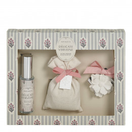 Caixa Soleil de Provence fragrância para roupa 30 ml e saqueta perfumada - Verbena Delicada