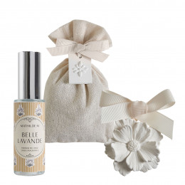 Coffret Soleil de Provence parfum de linge 30 ml et sachet parfumé - Belle Lavande