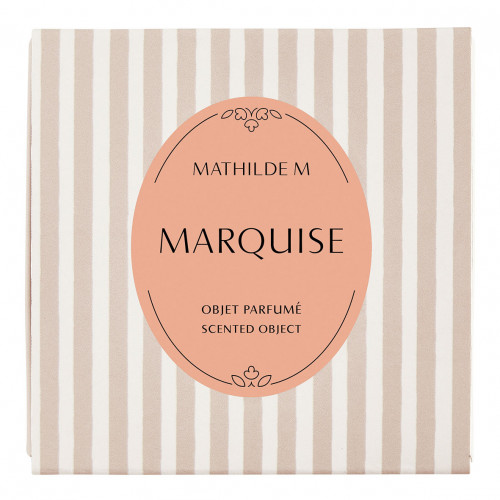 Scatola di 4 decorazioni fondenti in cera profumata Cuore Arabesco - Marquise