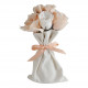 Bouquet de rosas de sabonete perfumado brancas e nude - Perfume de Rosa