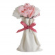 Bouquet of white and pink scented soap roses - Rose fragrance