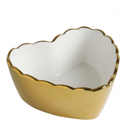 Marguerite Heart-Shaped Dish - Golden