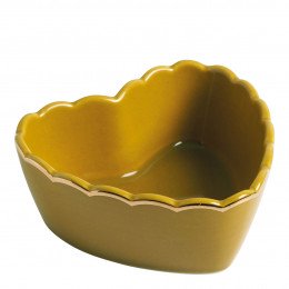 Taça em forma de coração Marguerite - Mostarda