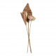 Ramo de 3 decorações vegetais secas - Rosa envelhecido