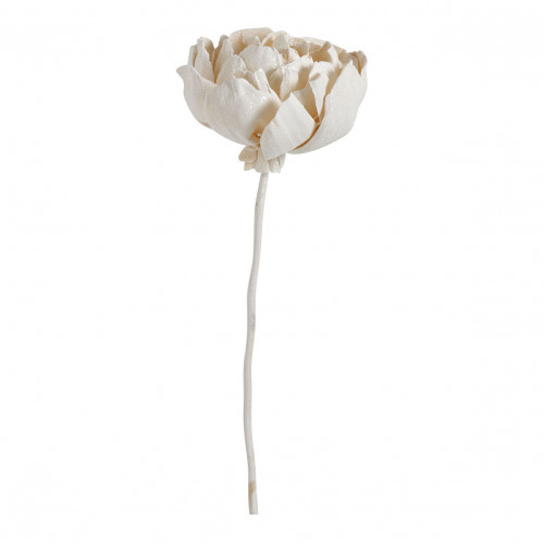 Bouquet of 3 dried floral decorations - Glittery white