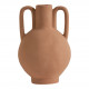 Vase décoratif Amphore en céramique terracotta mat