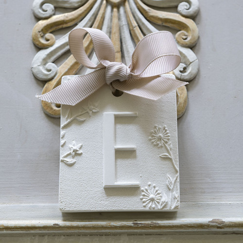 Decorazione profumata lettera E - Voile de Lin