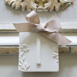 Décor parfumé lettre I - Voile de Lin