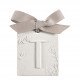 Decoração perfumada letra T - Véu de Linho