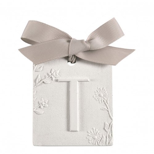 Decoração perfumada letra T - Véu de Linho