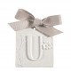 Décor parfumé lettre U - Voile de Lin