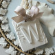 Decoração perfumada letra W - Véu de Linho