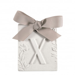 Decoração perfumada letra X - Véu de Linho