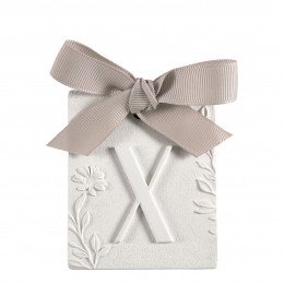 Décor parfumé lettre X - Voile de Lin
