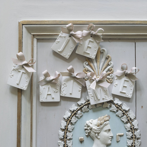 Décor parfumé lettre N - Voile de Lin Décor parfumé lettre N - Voile de Lin