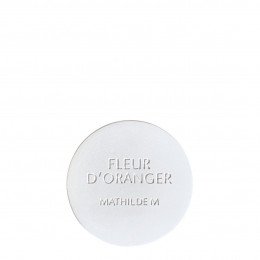 Testador decorativo redondo em gesso perfumado - Flor de Laranjeira