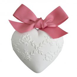 Large scented Embroidered Heart - Marquise