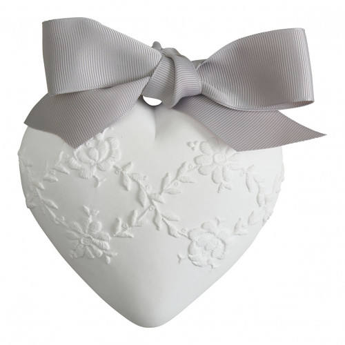 Decorazione profumata Cuore ricamato - Fleur de Coton